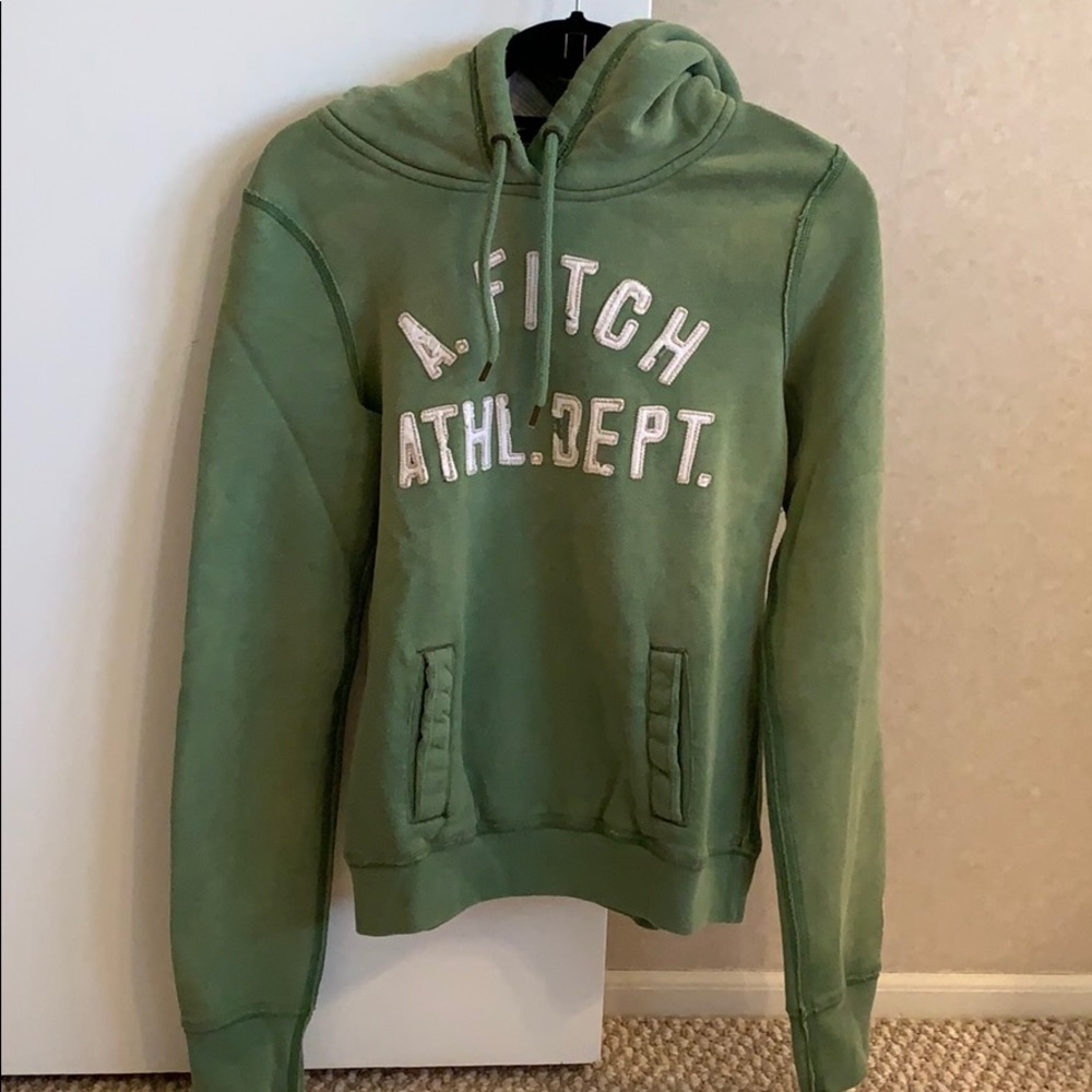 Abercrombie & Fitch Green Sweatshirt Hoodie